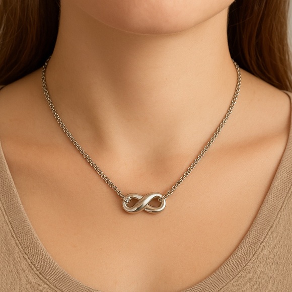 Tiffany & Co. Jewelry - Tiffany & Co Sterling Silver Infinity Pendant Necklace